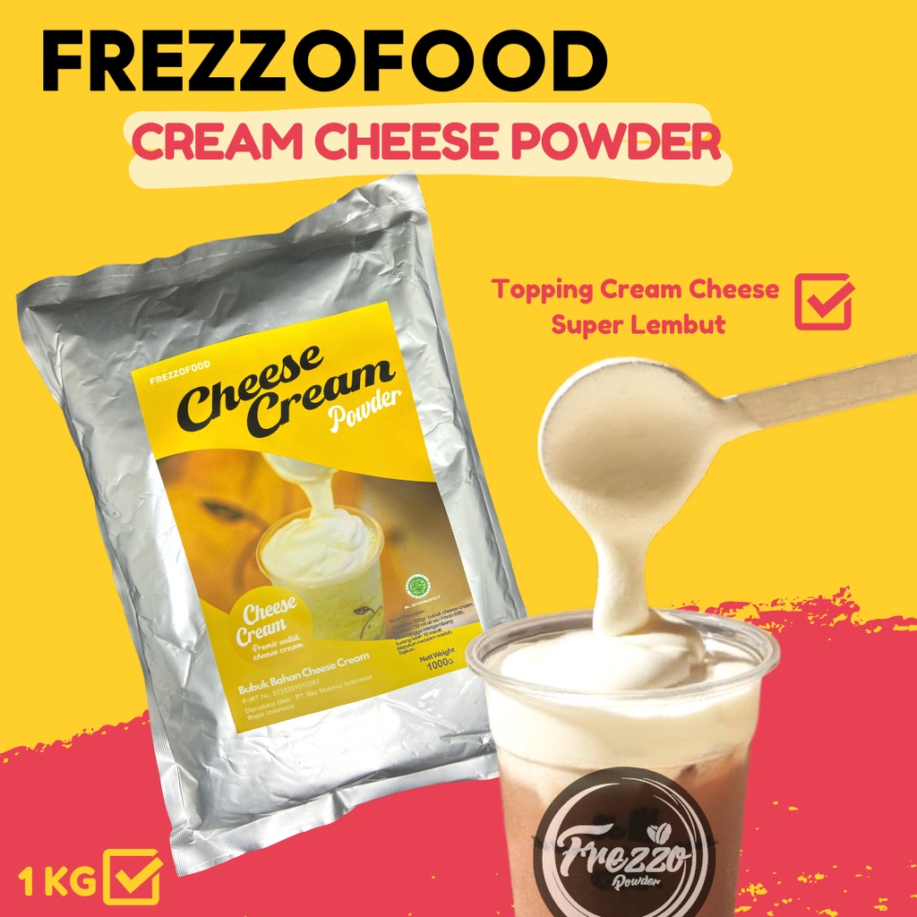 Bubuk Premium Topping CHEESE CREAM Powder 1000gram - Topping Minuman