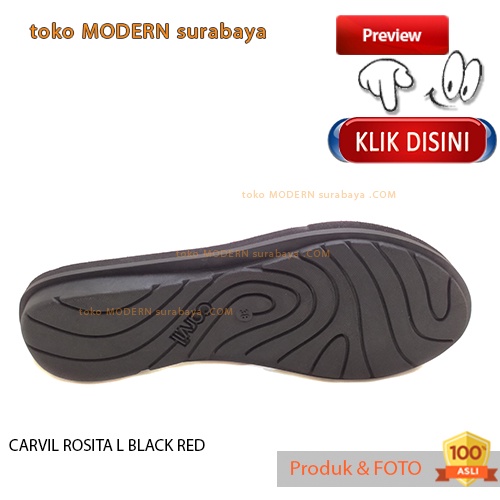 Sandal wanita casual jepit spons printing CARVIL ROSITA