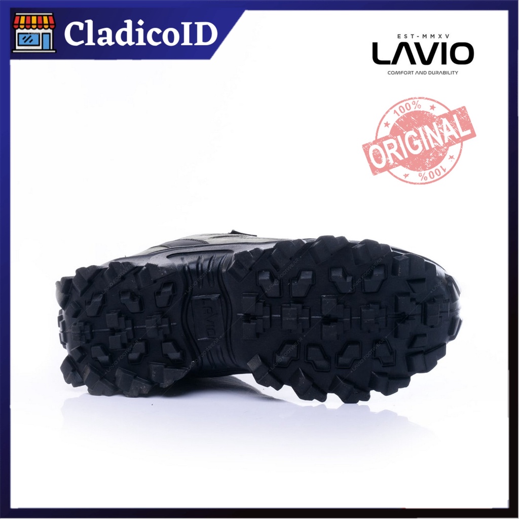 LAVIO Sepatu Pria Safety Boot Ujung Besi High Quality Premium Sefty Shoes Boots Kerja Lapangan Proyek Outdoor Mendaki Gunung Haiking