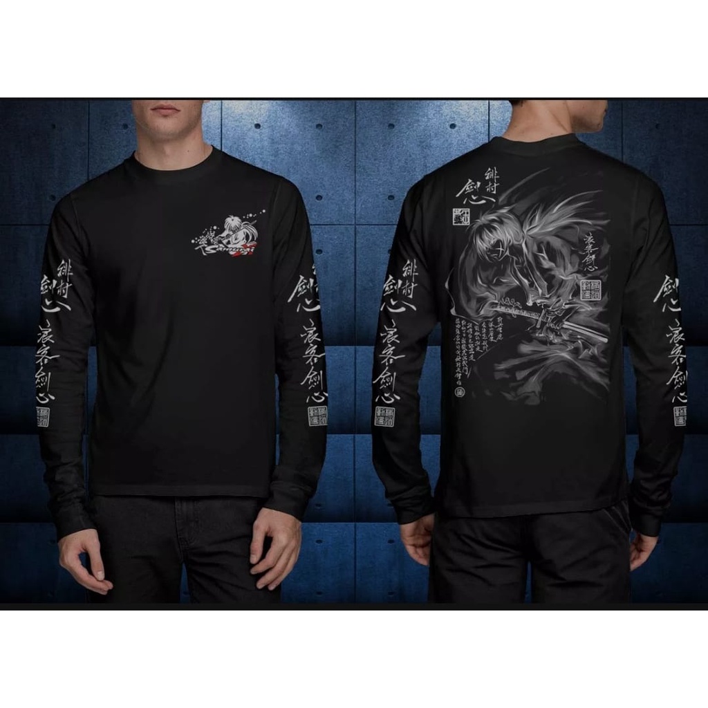 COD / kaos t-shirt motif dragon / KAOS DISTRO SAMURAI X LENGAN PANJANG / BAJU KAOS DRAGON CULTURE / 