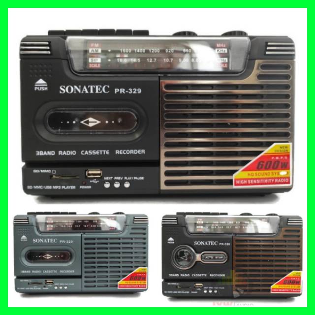 RADIO KASET TAPE COMPO USB MP3 &amp; SD CARD SONATEC PR 328 / PR 329 / PR328 / PR329 / PR-328 / PR-329