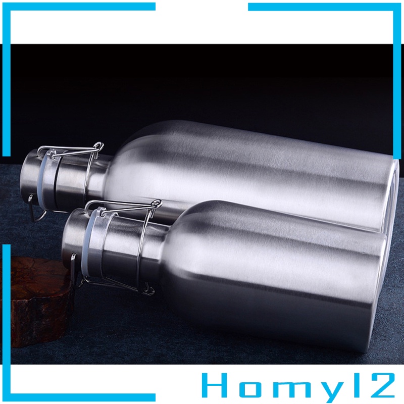 (Homyl2) Botol Minuman Bir 1000ml Bahan Stainless Steel