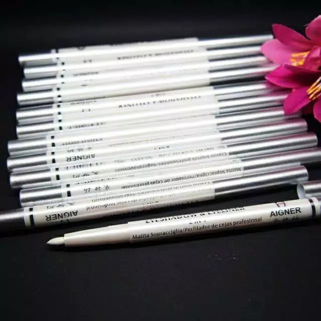 (CYBER) COD TERMURAH [Per Pcs] Eyeliner Aigner Putih Silver Hitam