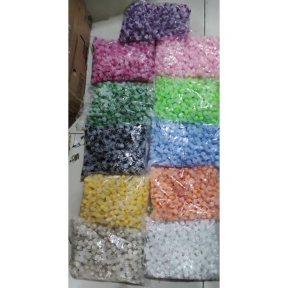 stopper tali masker bening tombol warna /-+500pcs