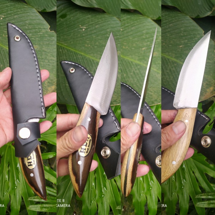 Pisau Skiner baja Per Sarung Kulit