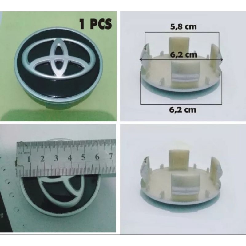 Center dop tutup velg toyota rush ultimo grand new avanza venturer black white