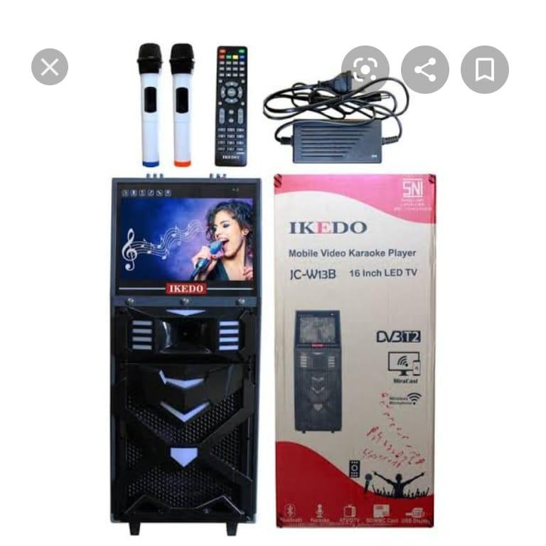 SPEAKER IKEDO JC-W13B 16 INCH LED TV Video Karaoke Player
