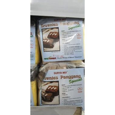 

Resep Bahan Kue Instan Brownies Panggang (surya mix)