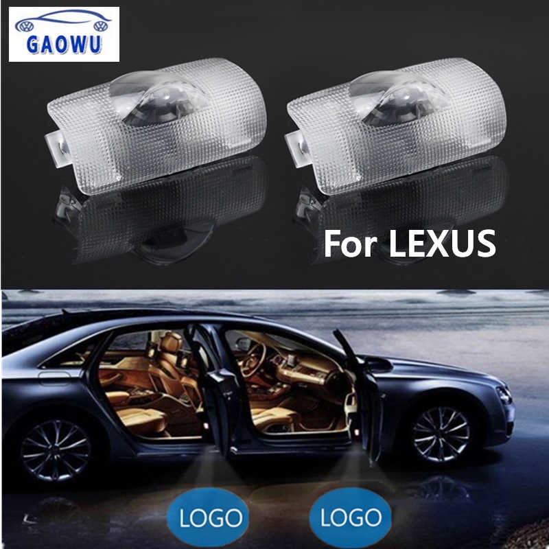 2pcs Lampu Proyektor Laser Led Untuk Pintu Mobil Lexus Rx Es Gx Ls Lx Is Rx300 Rx330 Rx350 Is250 Lx570 Is200