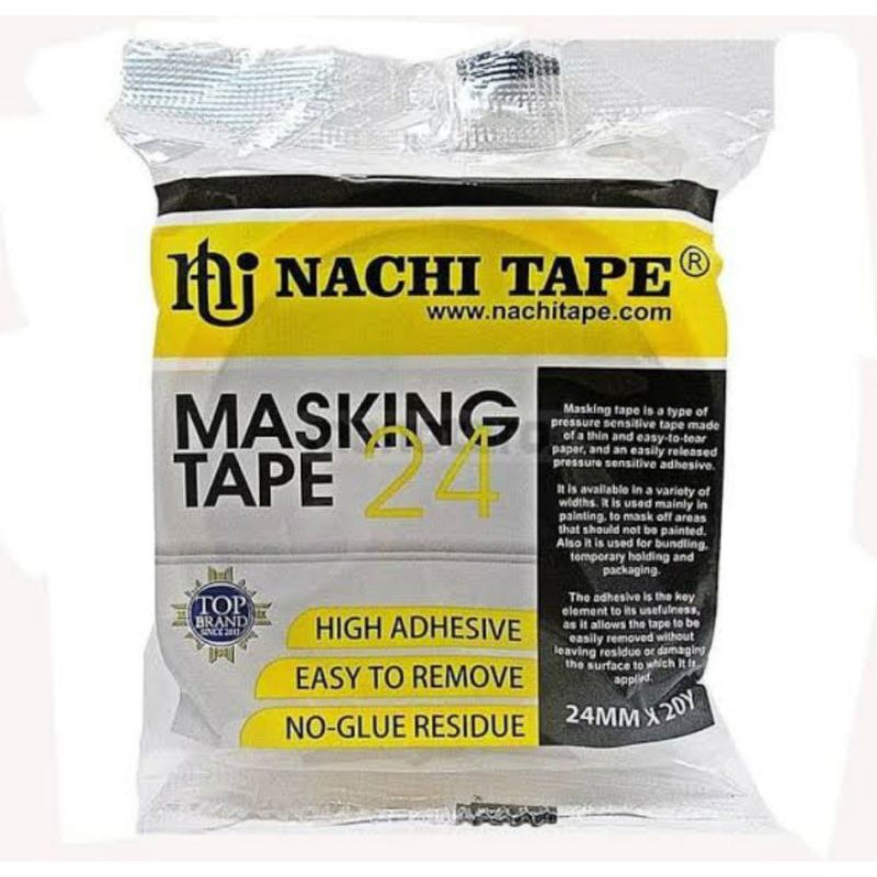 

Nachi Masking Tape 24mm / Solasi Kertas Nachi 24mm / Masking Tape 24mm