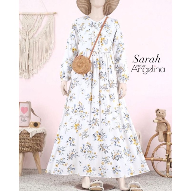 [PRELOVED] Sarah Dress Bouquet White by Atelier Angelina Size L