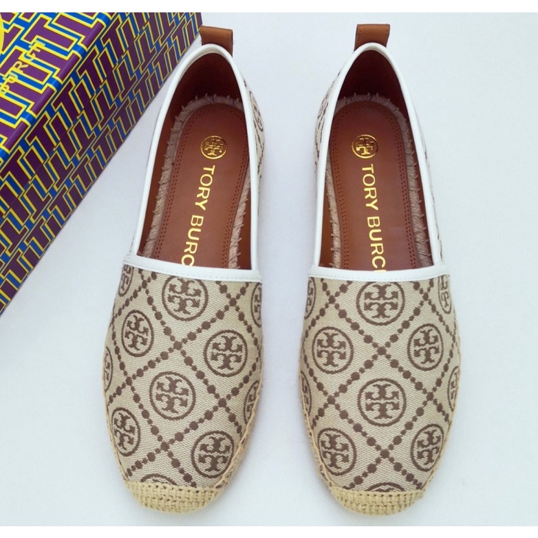 (SameDay Grab)  TB Printed canvas with sheepskin lining material Women's casual shoes flat shoes