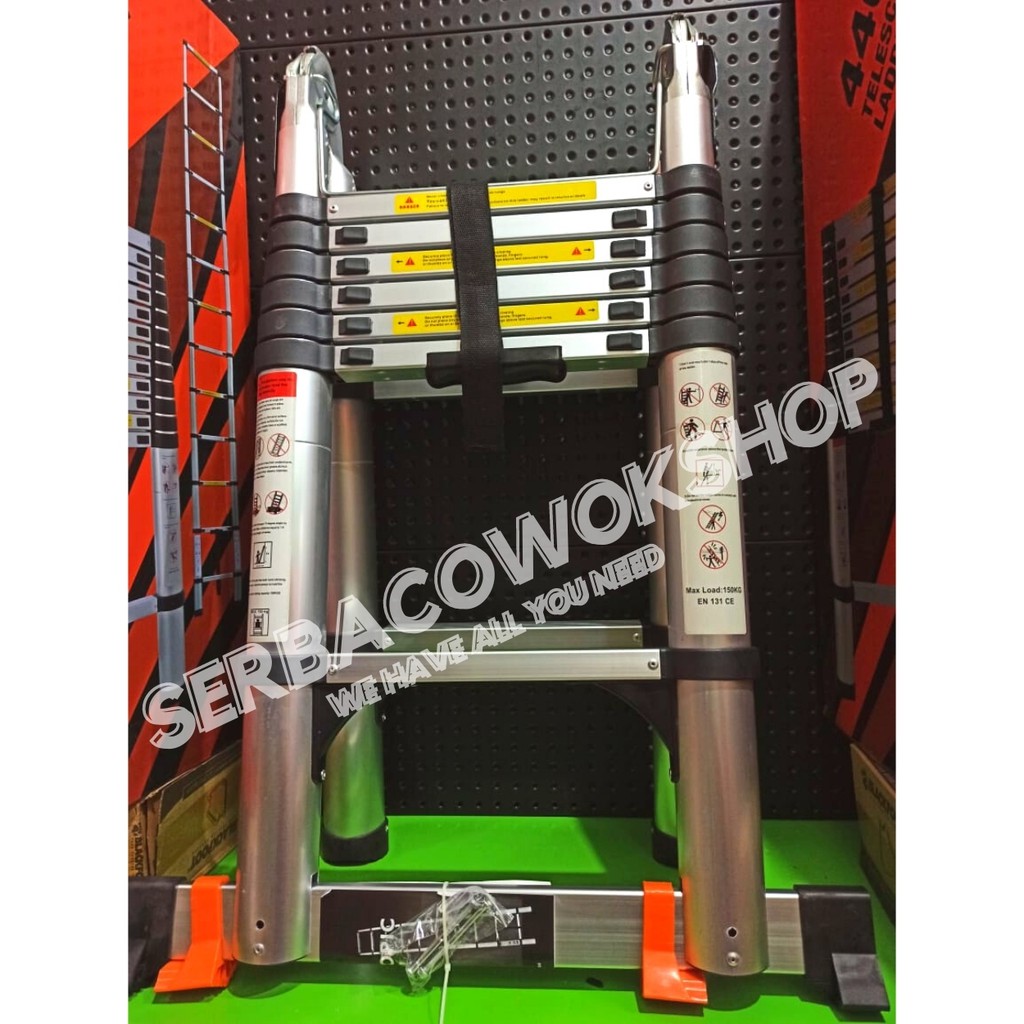 Camel Tangga Aluminium Teleskopik 4.4 M Double Lipat Telescopic Ladder 2.2+2.2 m Termurah