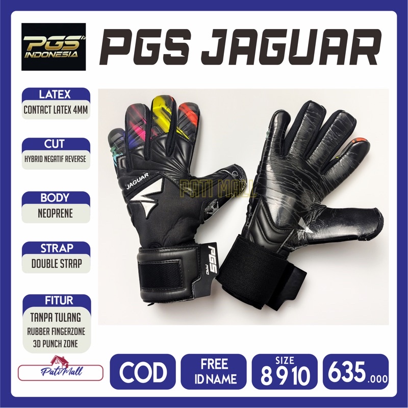 FREE ID NAME PGS PRO JAGUAR KING SARUNG TANGAN KIPER ORIGINAL