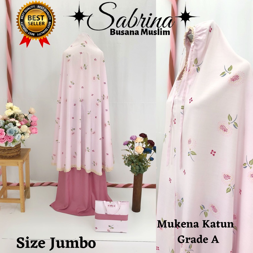 Jual Mukena Dewasa Katun Grade A Jumbo Original Mukena Katun Jepang