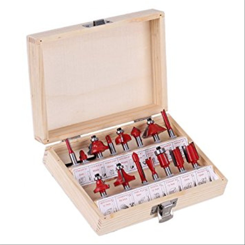 Mata profil Router bit set trimmer 6.35mm wood milling cutter se