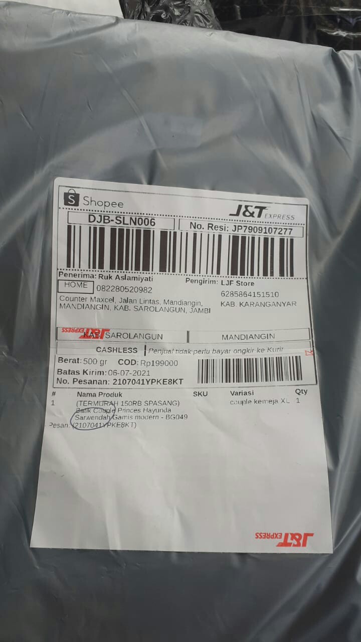 (termurah  150rb Spasang) Batik Couple Princes Hayunda Sarwendah Gamis Modern - Bg049