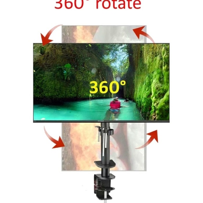 BRACKET MONITOR BRAket monitor meja 17-27&quot; Maksimal 32&quot; monitor