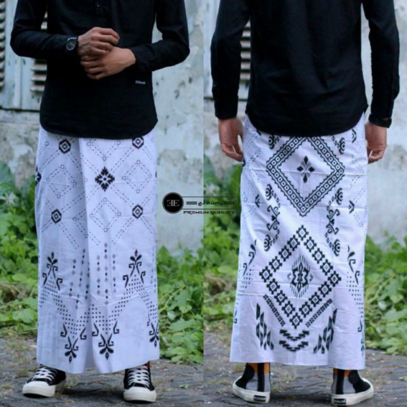 Sarung palekat putih/sarung santri/sarung wadimor/sarung batik murah