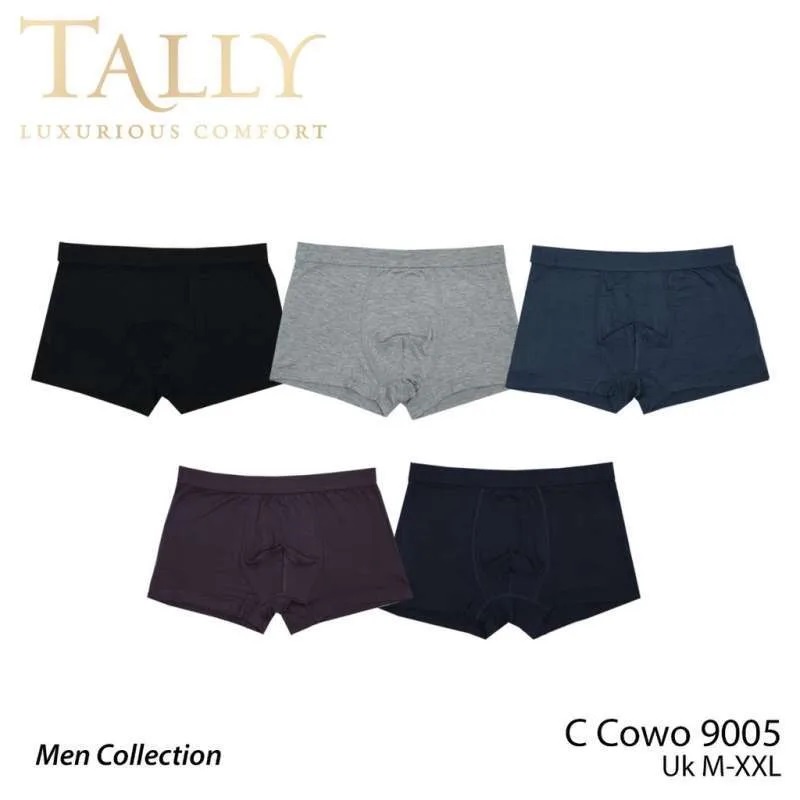 TALLY | Celana Boxer Pria/Cowo Katun Fit to M - XXXL Cd Pria Dewasa Motif Polos 9005