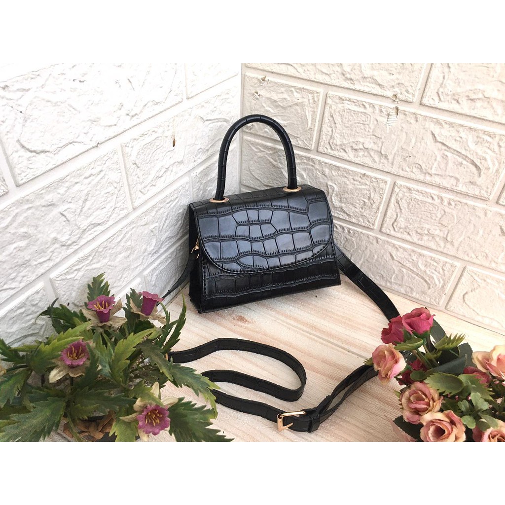 (BISA COD) Tas slingbag MIZU PREMIUM-HITAM
