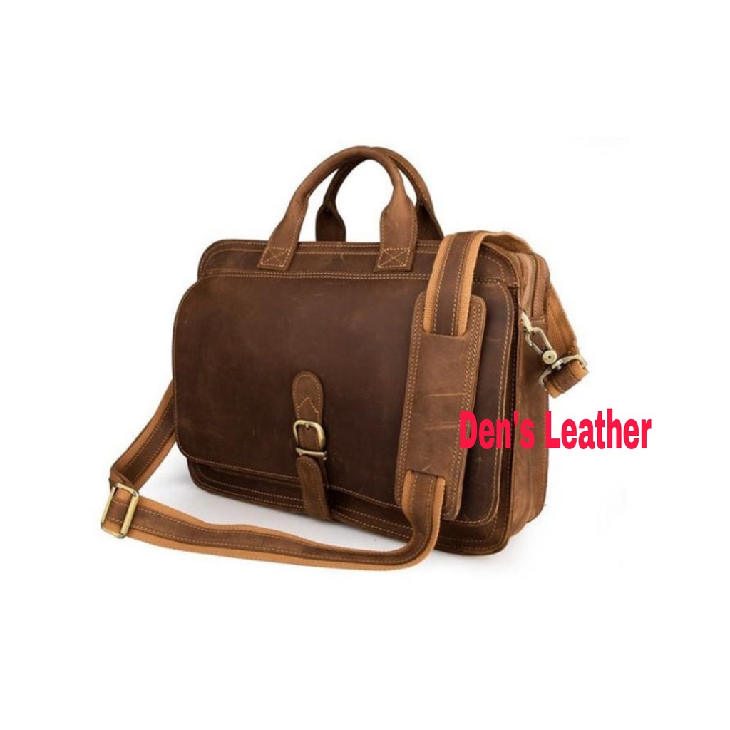 Tas pria laptop kulit asli garut, tas pria kulit asli.DL33