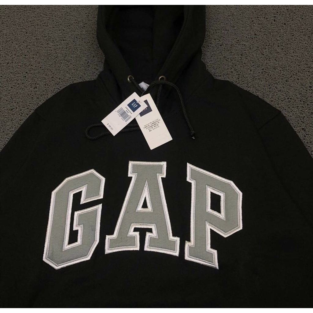 HOODIE GAP FULL BORDIR HITAM JACKET MIRROR ORIGINAL - BANYAK VARIAN WARNA BEST SELLER