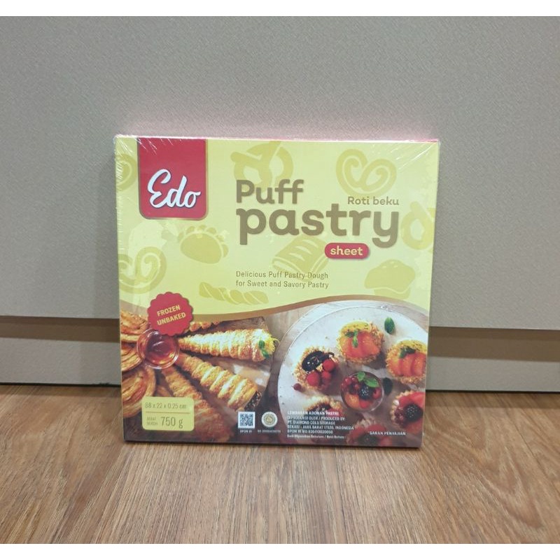 

Edo Puff Pastry Sheet Kulit Pastry Zuppa Frozen Siap Pakai 750 Gr