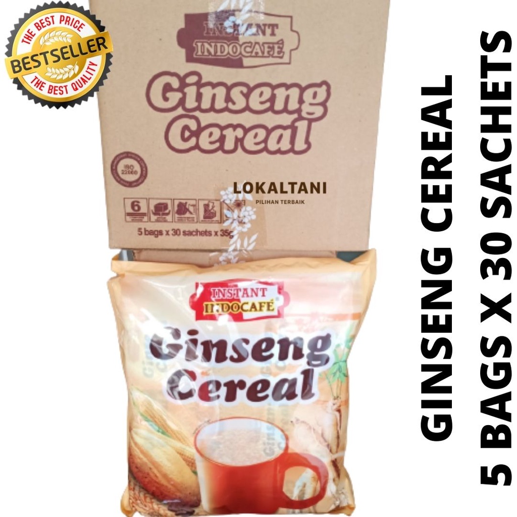 

Indocafe Ginseng Sereal 30 Sachet / 1 Karton Isi 5 Packs