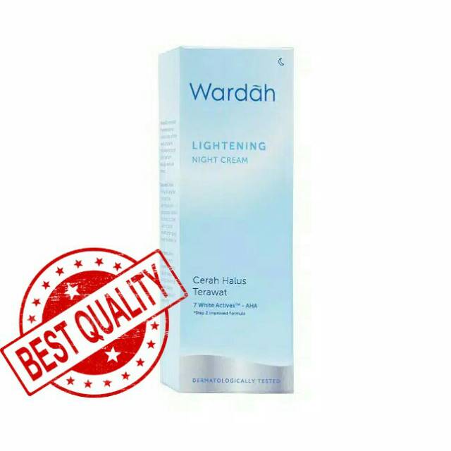 Wardah Lightening Night Cream / Wardah / Night Cream / Pelembab wajah / Kecantikan