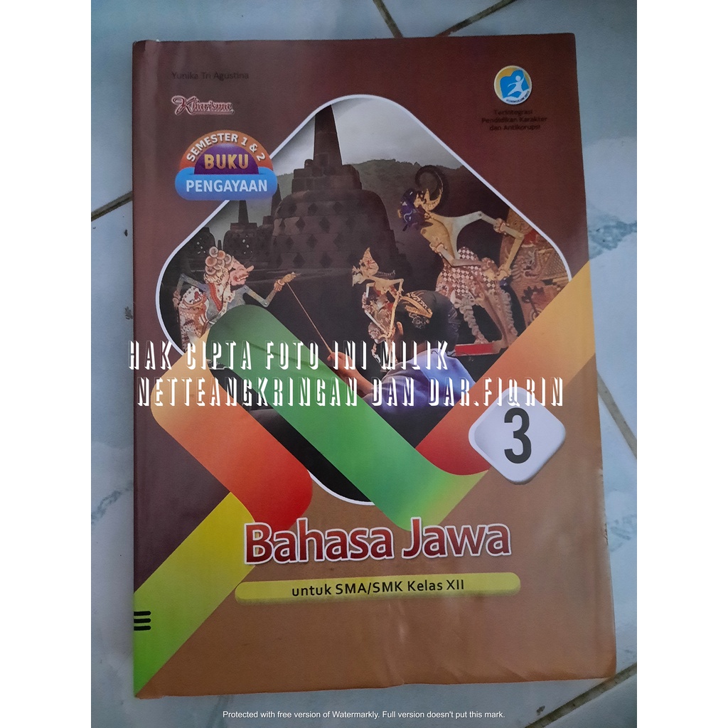 LKS Bahasa Jawa Kelas 12 XII SMA MA Semester 1 & 2 K13 rev 2018 Kharisma Top New