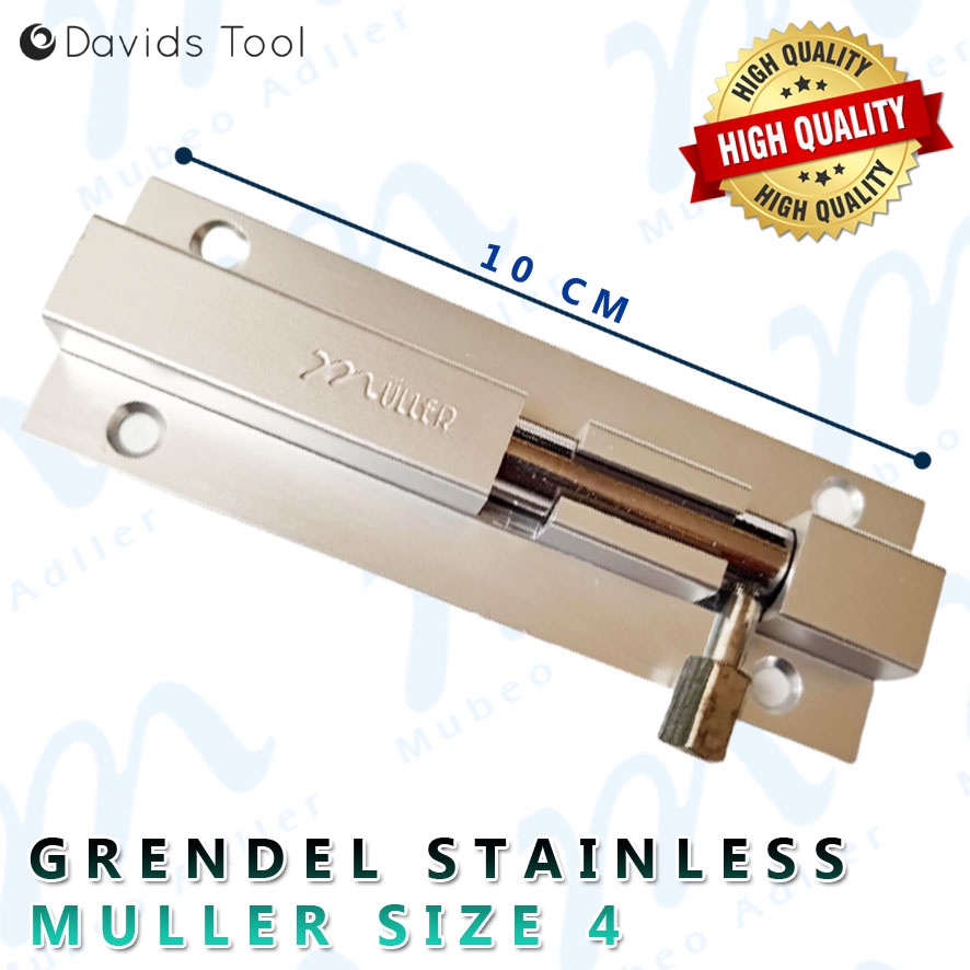 Grendel Pintu Pengunci Jendela Gerendel Slot Aluminium Grandel Alumunium 2 3 4 Inch Muller