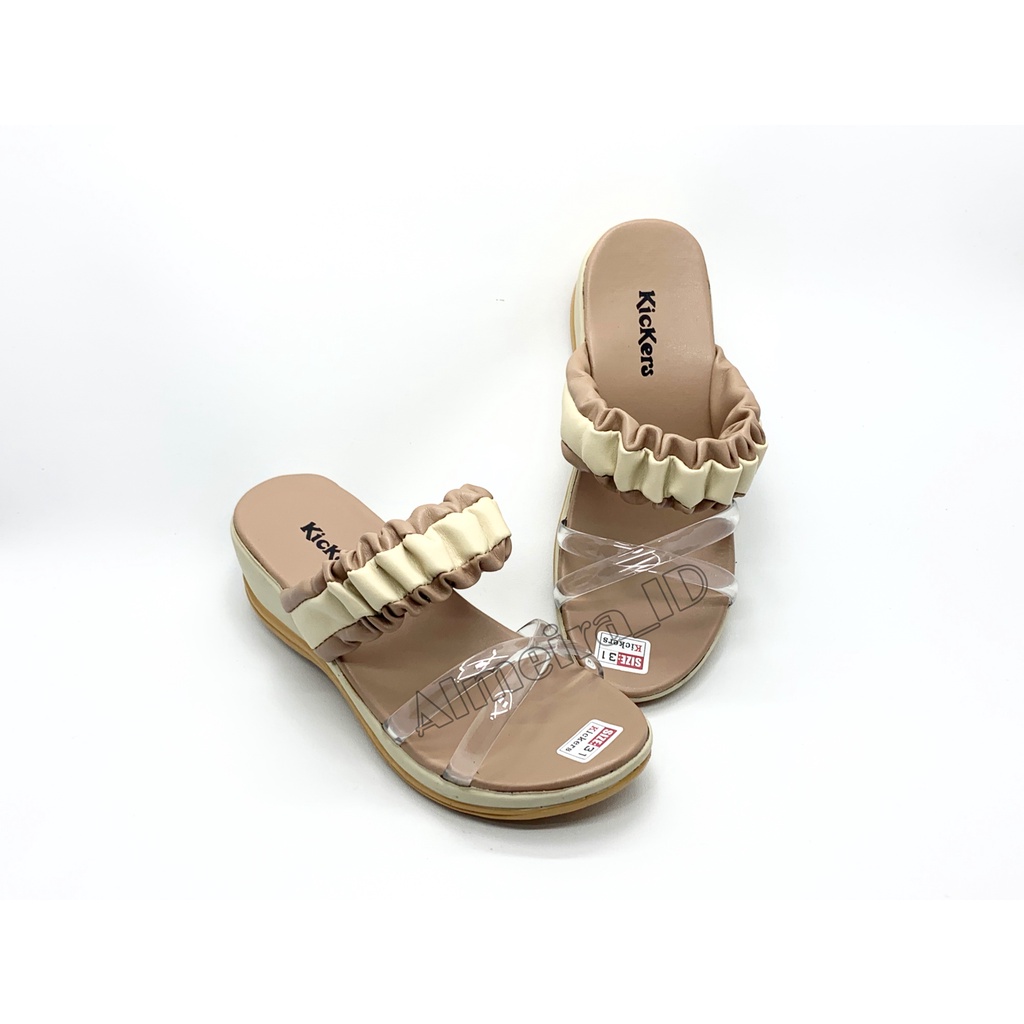 Sandal Anak Perempuan Wedges Model Kekinian Kickers | Sandal Anak Import | Sandal Anak Modis