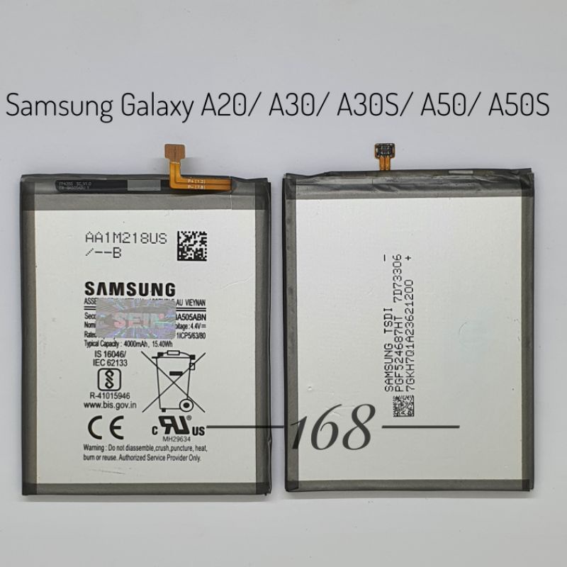 Baterai Batre Samsung Galaxy A20 A30 A30S A50 A50S Batere Samsung EB-BA505ABN Original