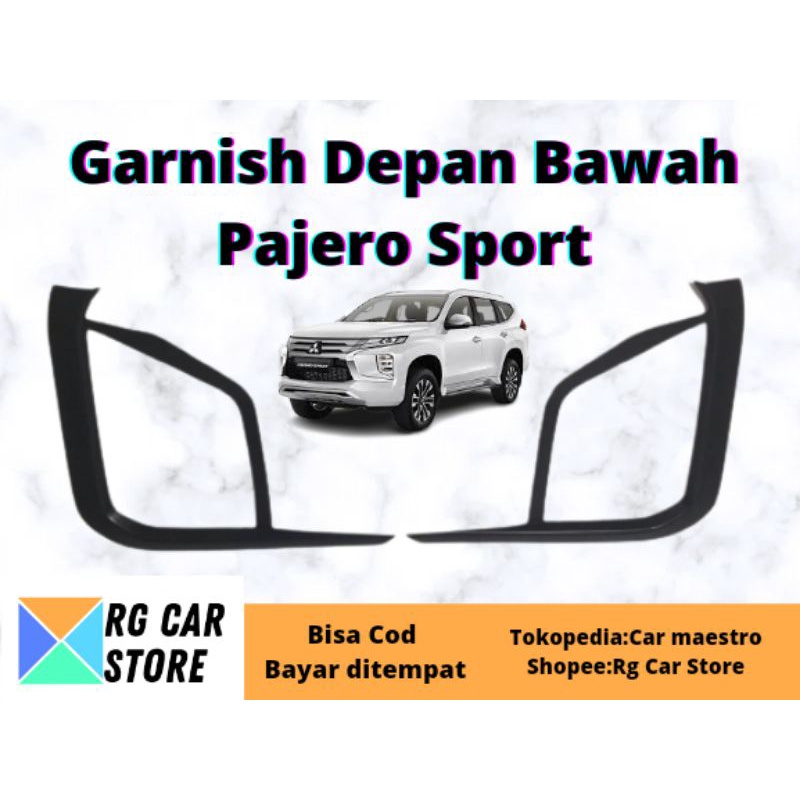 GARNISH PAJERO SPORT 2021 DEPAN BELAKANG-GARNIS LAMPU PAJERO 2021 DEPAN BELAKANG