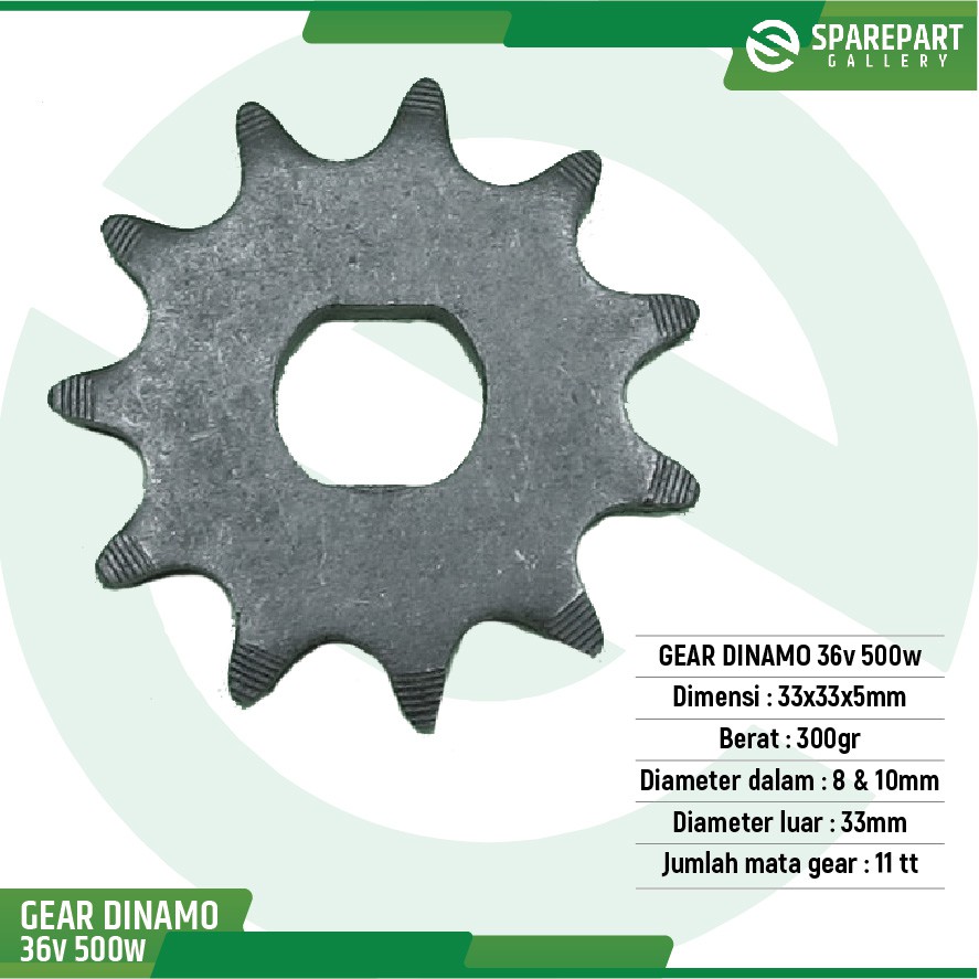 Gear Dinamo 36v500w skuter listrik S897