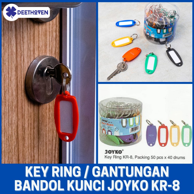 

Key Ring / Gantungan Bandol Kunci (dengan label nama) JOYKO KR-8