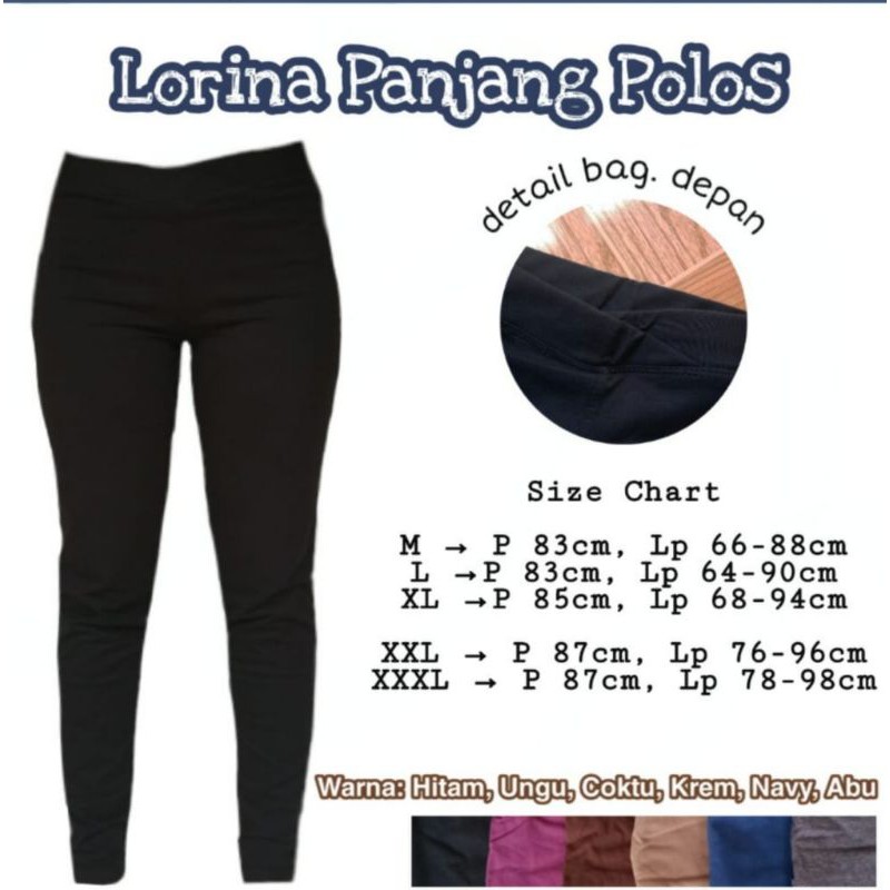 promo legging panjang lorina