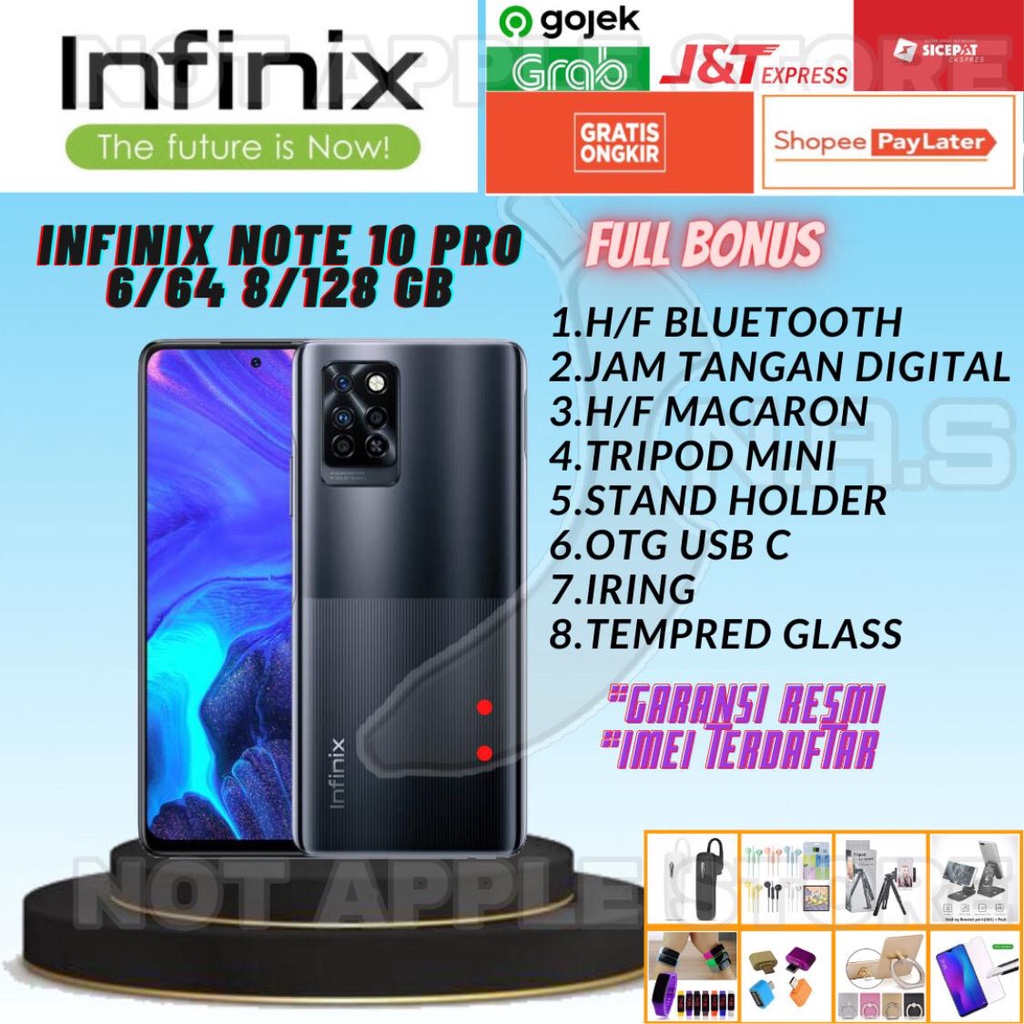 INFINIX NOTE 10 PRO RAM 6/64GB 8/128GB NEW BARU GARANSI RESMI