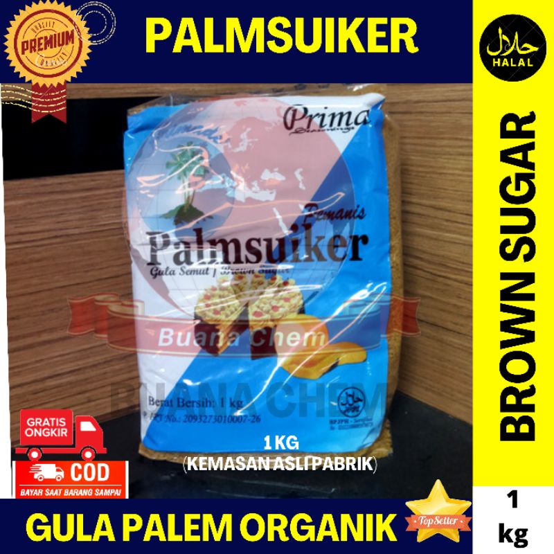 

Palmsuiker PRIMA 1kg / Gula Aren / Gula Merah / Palm Sugar