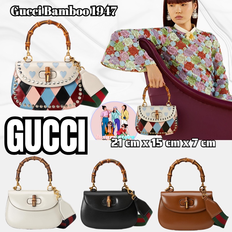 GUCCI Bamboo 1947 Series Bamboo Small Handbag/ladies bag/crossbody bag/shoulder bag