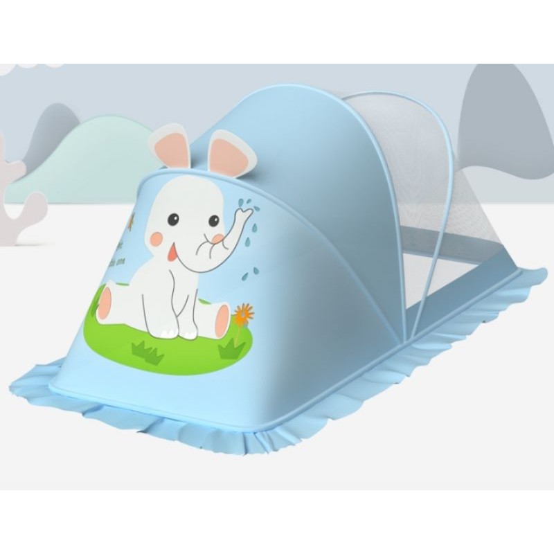 Baby Mosquito Net Cover Lipat Bayi Anak Mosquito Cover Universal Yurt Tempat Tidur Tanpa Dasar