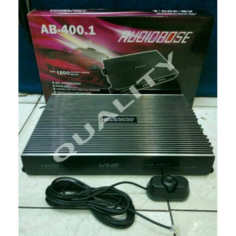 Power Monoblock Audiobose AB-400.1 Class AB 1800 Watt