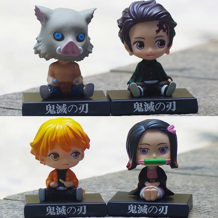 Bobble Head Kimetsu no Yaiba Tanjiro Nezuko - Tanjiro Dashboard Mobil