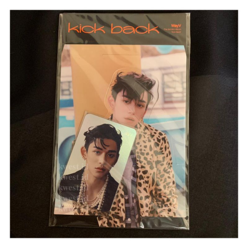 STANDEE HOLOGRAM PHOTOCARD SET LUCAS WAYV KICK BACK OFFICIAL MD - NCT U SUPERM PC JAEHYUN JENO JAEMI