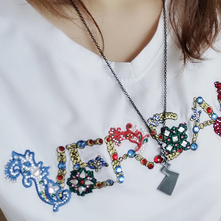 Jepang fashion merek kepribadian disco Pikachu ekor pria dan wanita kalung hip-hop Street titanium s