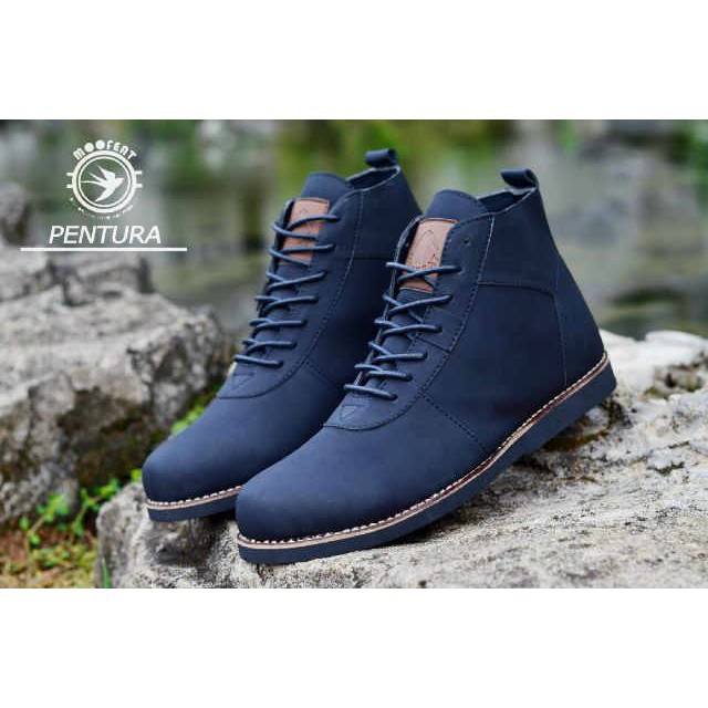 Dnr 02 SEPATU CASUAL PRIA MAN FORMAL BRODO MOOFEAT ORI TERMURAH COKLAT