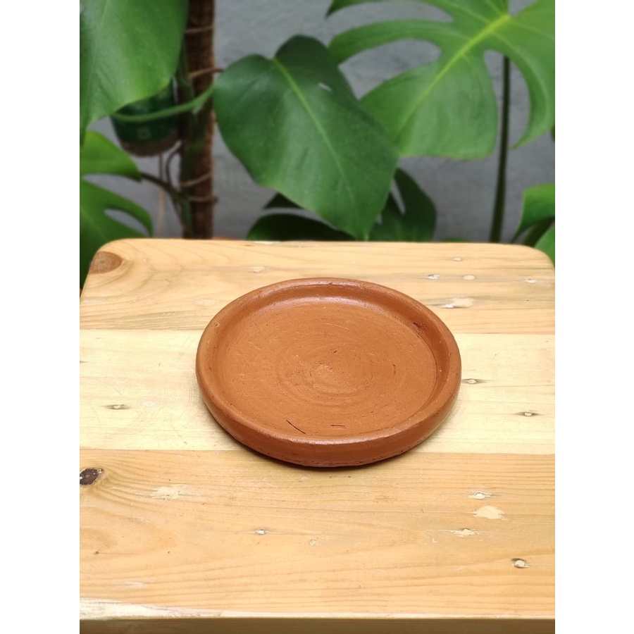 Tatakan Pot Tanah Liat Clay Pot Tanaman Hias Alas Gelas Aesthetic Properti Foto Produk Ukuran 8cm