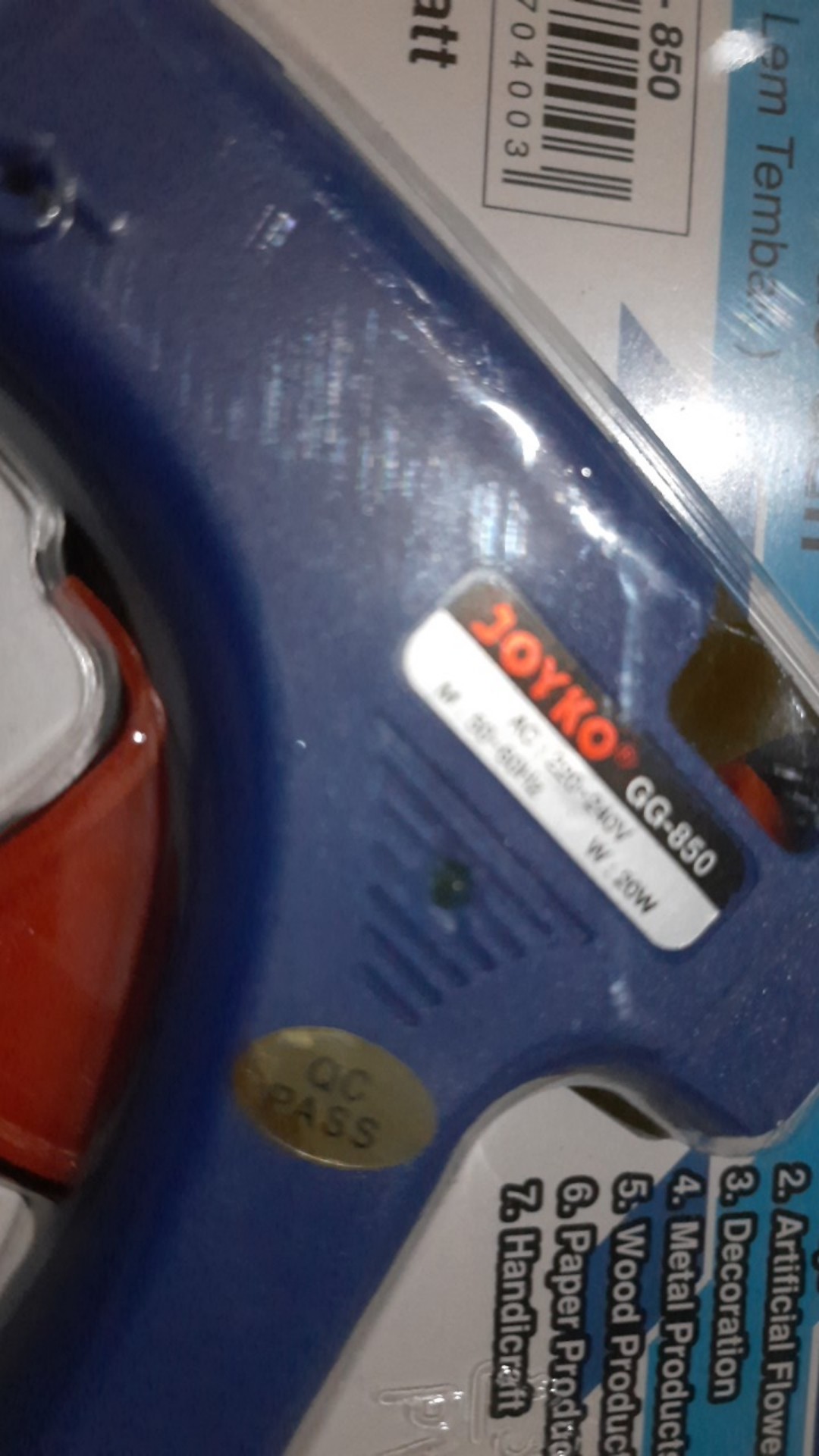 Alat Lem Tembak Kecil + Saklar On/off Joyko Gg850