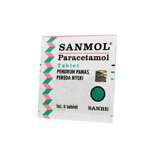 Sanmol Tablet @ 4'S | Sanmol Paracetamol isi 4 tablet